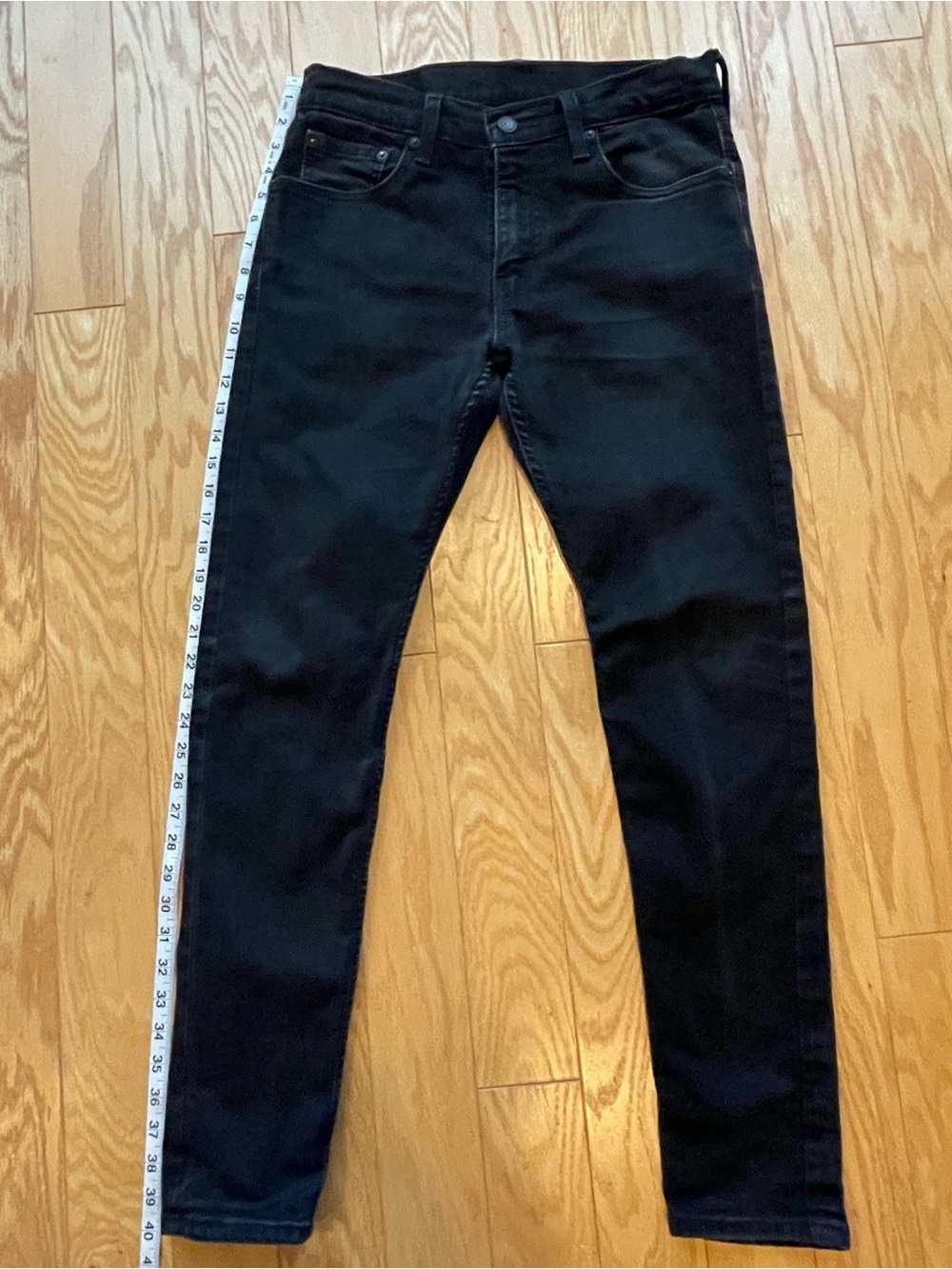 Levi’s 512 Men’s Black Denim Jeans Slim Fit Tapered 30x32